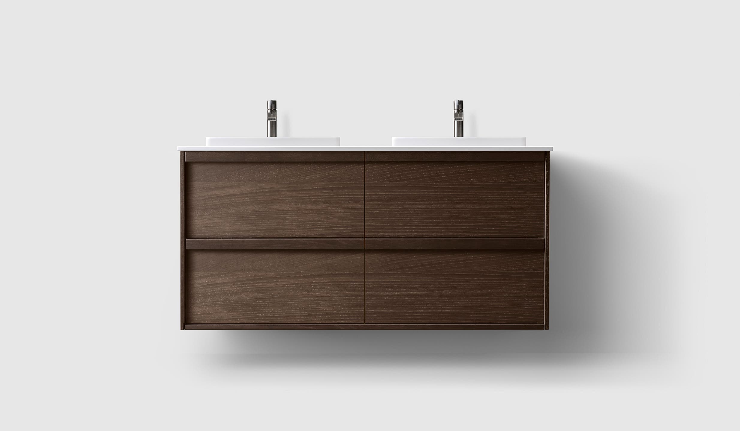 H2/120 - Smoked Oak Wood - White Solid