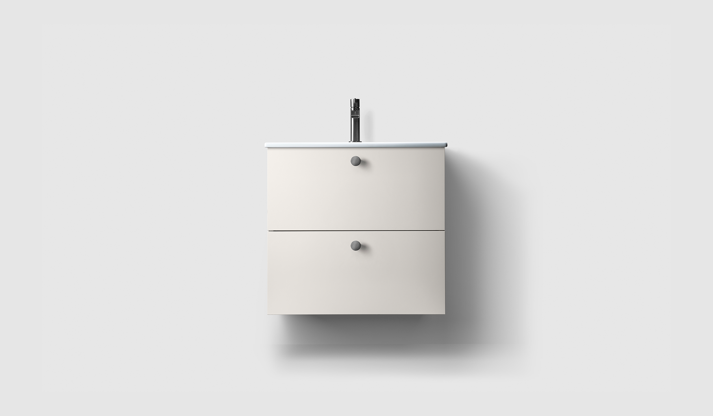 H3/60S - White - Porcelain - A2.01 Brushed Black Chrome