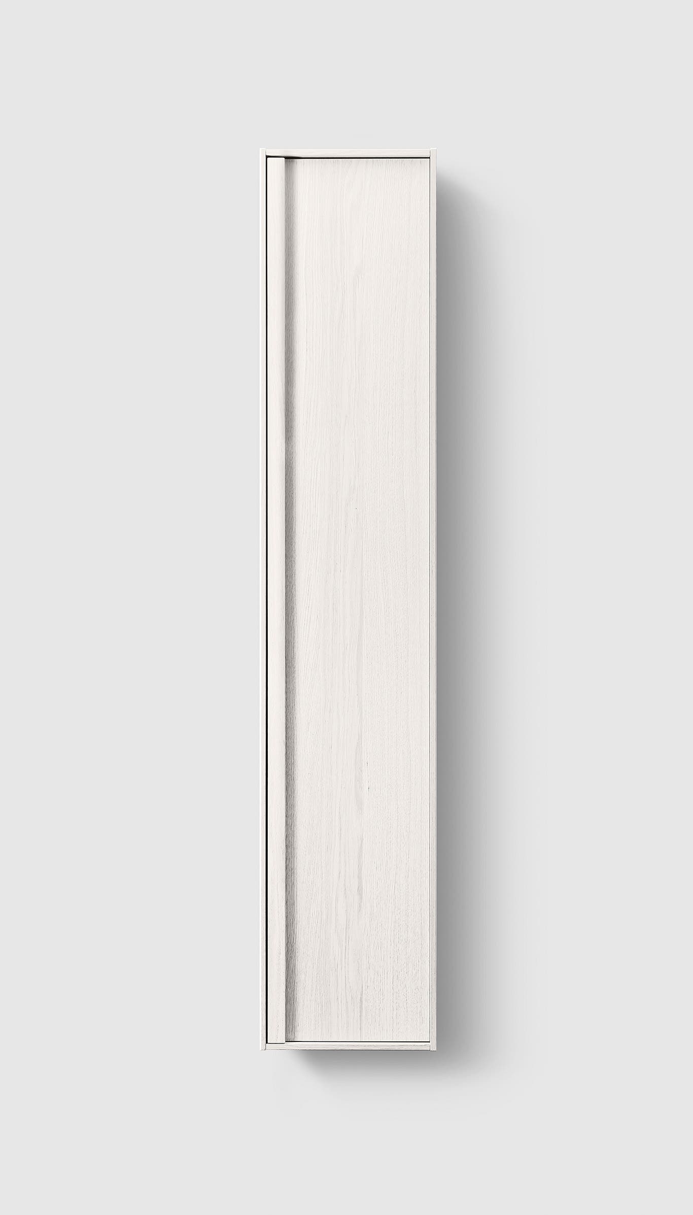 H2 TCS32 White Wood H2 Tall Cabinet