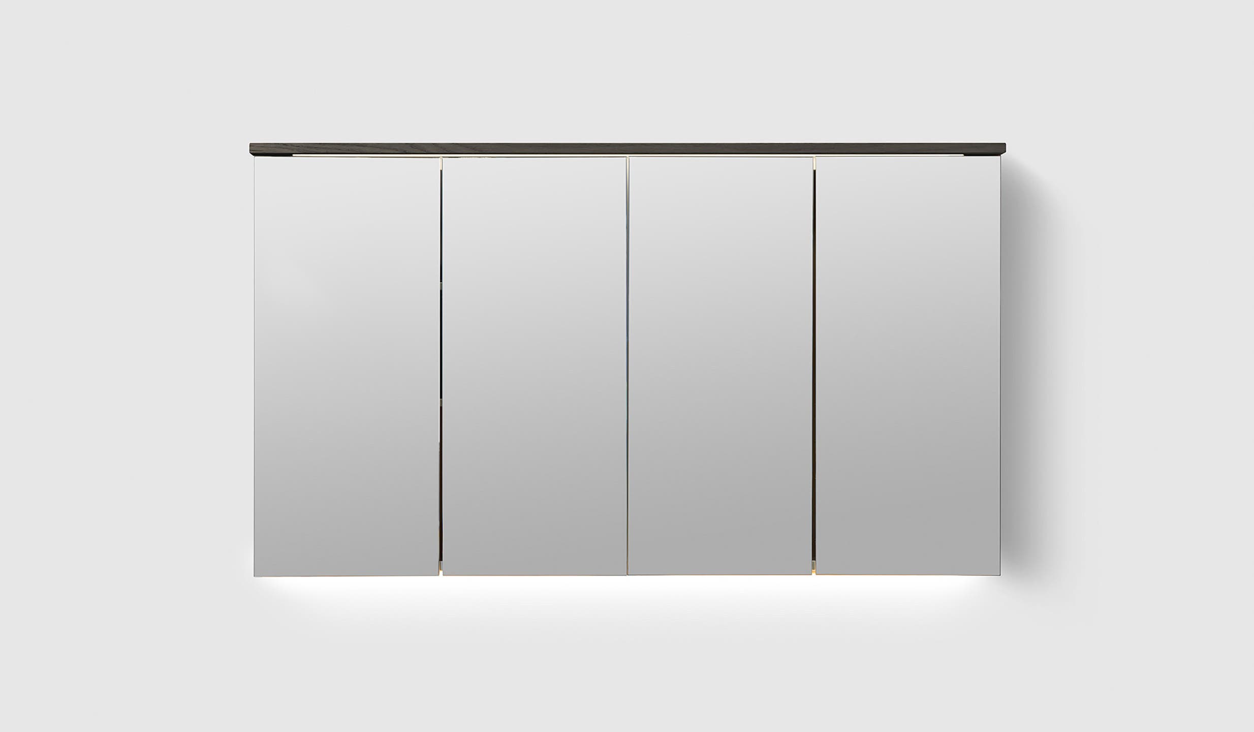 H2/MC120 Dark Wood H2 Mirror Cabinet