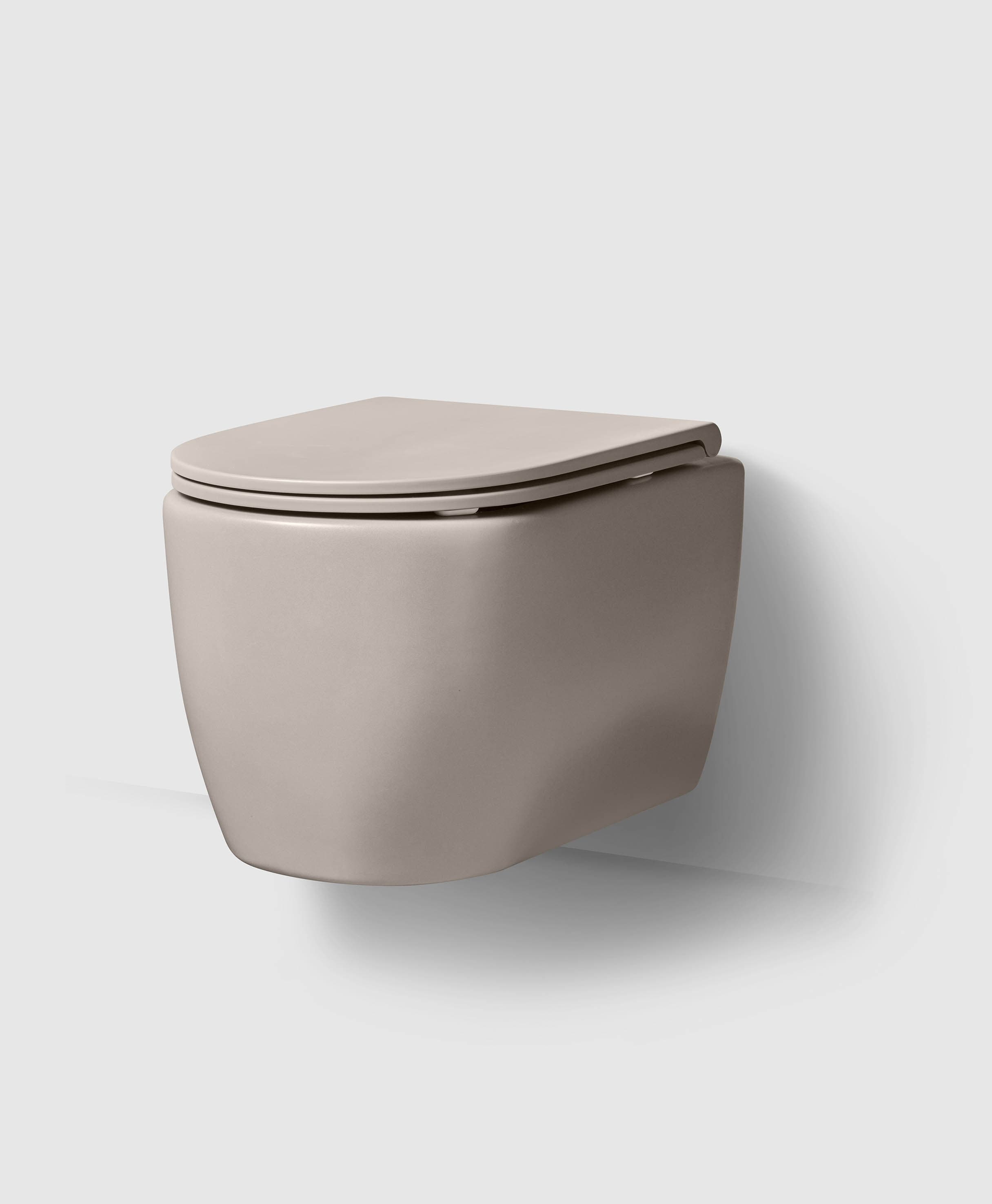 WC/2 wall hung 54 matt sand with seat