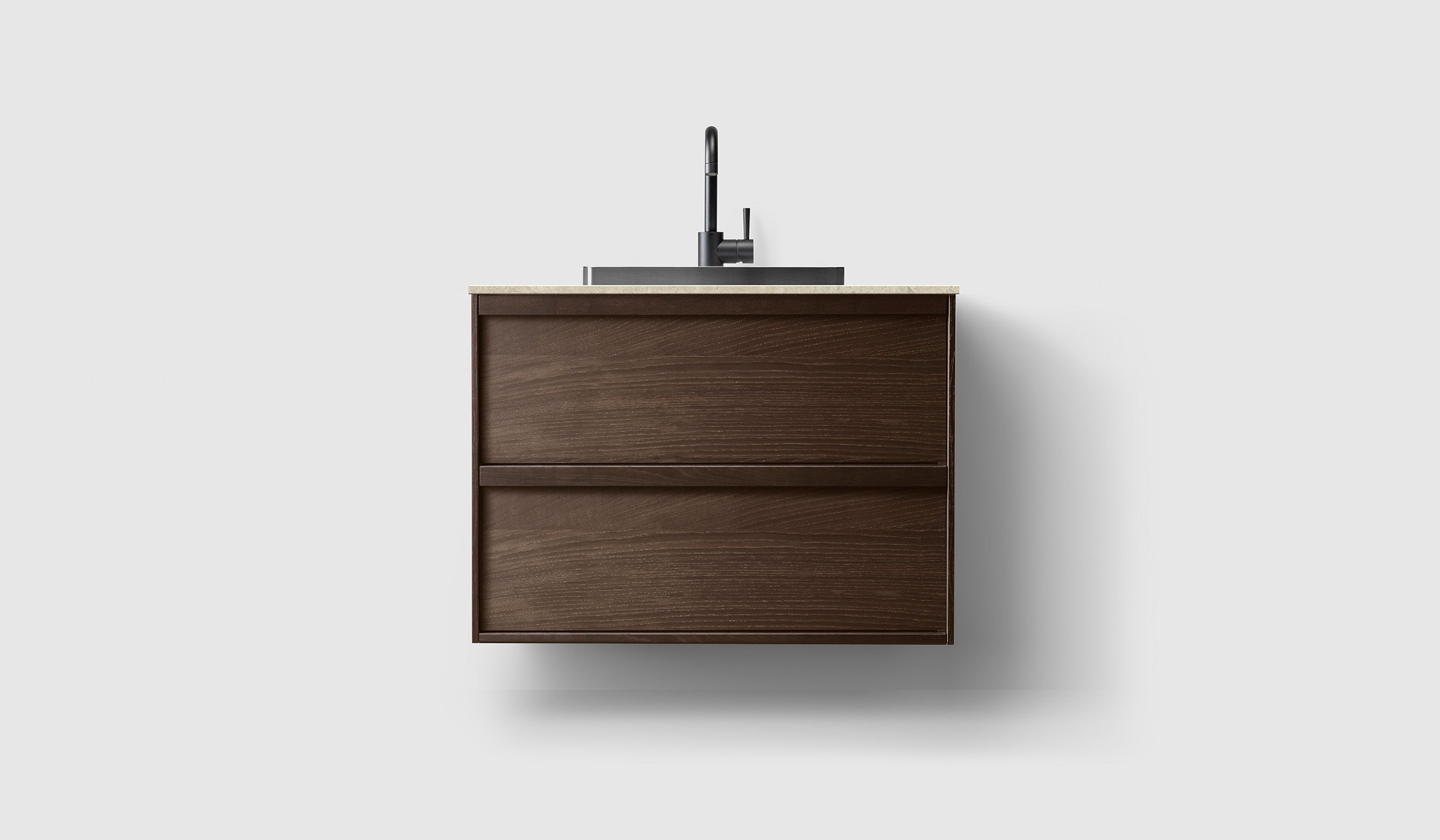 H2/80 - Smoked Oak Wood - AO/Black Chrome